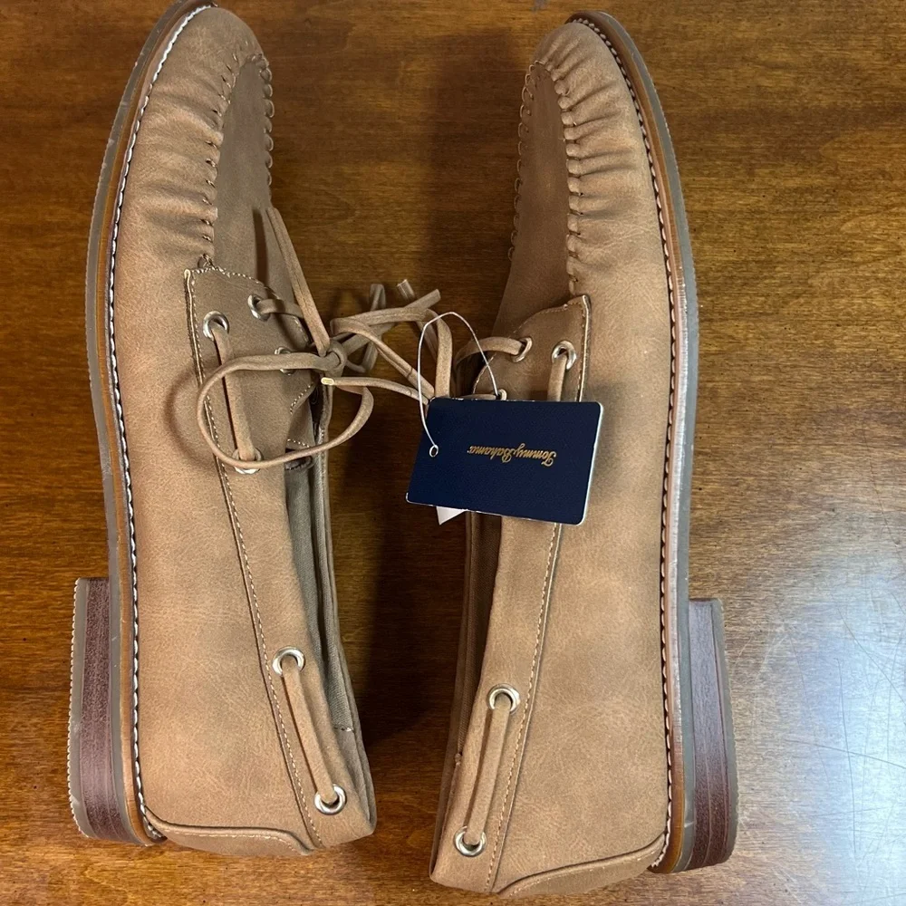 Tommy Bahama Nahara Women’s Size 7 Tan Boat Shoes Moc Toe Loafers NWT